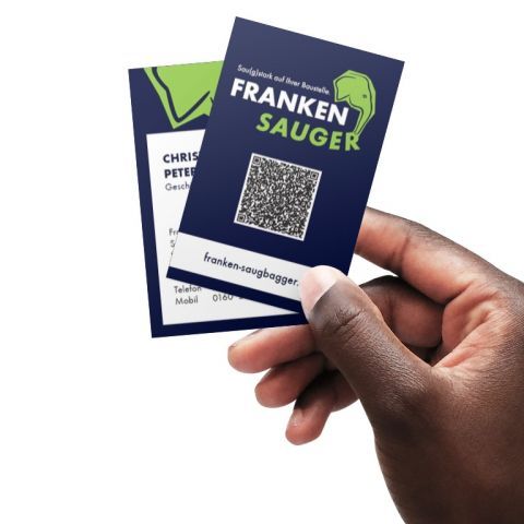 Frankensauger Gestaltung Visitenkarte Marketingkommunikation Coburg