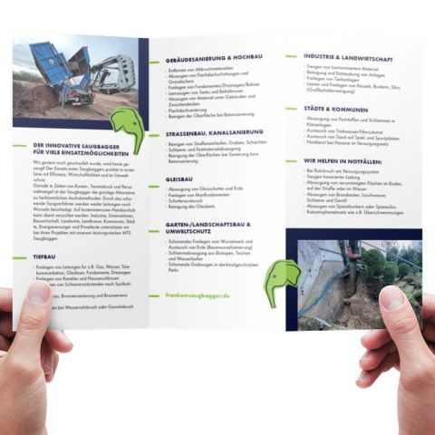 Frankensauger Branding Flyer Werbung Lichtenfels